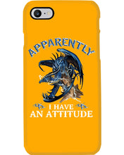 Load image into Gallery viewer, Apparently I Have An Attitude Blue Dragon Phone case

