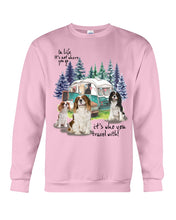 Load image into Gallery viewer, Cavalier King It's Who You Travel With Gift For Dog Lovers Sweatshirt
