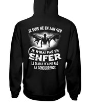 Load image into Gallery viewer, Je Suis Né El En   Jarvier   Enfer Le Diable N Aime Pas Birthday Gift Hoodie
