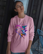 Load image into Gallery viewer, Hummingbirds Heart Shaped I Am A Simple Woman Gift For Mom Unisex Long Sleeve
