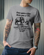 Load image into Gallery viewer, A Girl Really Loved Elephants And Dogs  Special Custom Design Guys Tee
