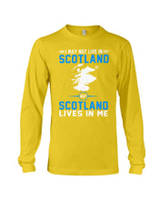 Load image into Gallery viewer, I May Not Live In Scotland But Scotland Lives In Me Custom Design Unisex Long Sleeve
