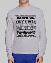 Load image into Gallery viewer, esome Girl She Was Born In May Unisex Long Sleeve
