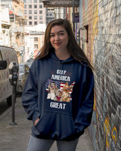 Load image into Gallery viewer, Keep America Great Yorkshire Terrier Gift For Dog Lovers Hoodie

