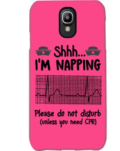 Load image into Gallery viewer, Cute Coffee Cup Shh I’m Napping Please Do Not Disturb Gift For Nurse Phone case
