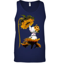 Load image into Gallery viewer, Elephant Sunflower Special Custom Design For Cute Girls Unisex Tank Top
