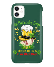 Load image into Gallery viewer, Baseball Drink Beer Day St Patrick's Day Gift For Baseball Lovers Phone case
