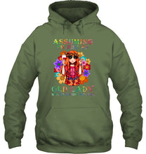 Load image into Gallery viewer, I Am Just An Old Lady Was Your First Mistake Hippie Hoodie
