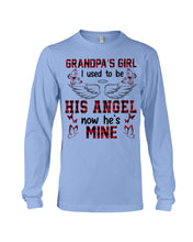 Load image into Gallery viewer, Grandpa's Girl I Used To Be His Angel Gift For Men Unisex Long Sleeve
