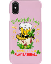Load image into Gallery viewer, Baseball Drink Beer Day St Patrick's Day Gift For Baseball Lovers Phone case
