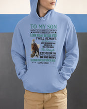 Load image into Gallery viewer, Look Right Beside You Eagle Mom Gift For Son Hoodie
