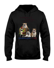 Load image into Gallery viewer, English Bulldog Just Fine With Wine  Gift For Dog Lovers Hoodie
