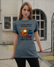 Load image into Gallery viewer, Cute Phone Case Gift For Books And Cats Lovers A Woman Cannot Be Quarantined Alone Guys Tee
