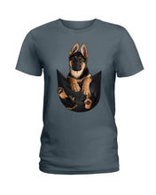 Load image into Gallery viewer, German In Pocket Special Custom Design For Dog Lovers Ladies Tee
