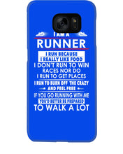 Load image into Gallery viewer, I Am A Runner I Run Because I Really Like Food Custom Design Phone case
