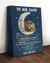 Load image into Gallery viewer, I'm So In Love With Every Little Thing About You Lion Custom Name Gift For Husband Matte Canvas
