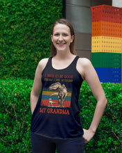 Load image into Gallery viewer, Grandma Gift For Grandson I Tried To Be Good But I Take After Ladies Flowy Tank
