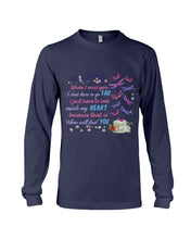 Load image into Gallery viewer, Butterflies When I Miss You I Just Have To Look Inside My Heart Gift For Lover Unisex Long Sleeve
