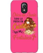 Load image into Gallery viewer, Chica De Junio Todo Lo Puedo En Cristo Que Me Fortalece Phone case
