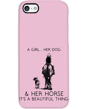 Load image into Gallery viewer, A Girl Her Dog Her Horse It's A Beautiful Thing Phone case
