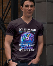 Load image into Gallery viewer, Hummingbird My Husband My Guardian Angel Gift For Angel Husband Guys V-Neck
