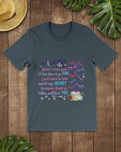 Load image into Gallery viewer, Butterflies When I Miss You I Just Have To Look Inside My Heart Gift For Lover Guys Tee
