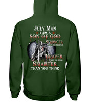 Load image into Gallery viewer, July Man Son Of God Birthday Meaningful Gift For Men Hoodie
