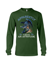 Load image into Gallery viewer, Apparently I Have An Attitude Blue Dragon Unisex Long Sleeve

