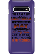 Load image into Gallery viewer, I'm A Grumpy Old Man I Was Born In May With My Heart Phone case
