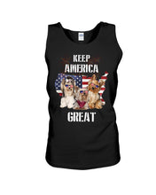 Load image into Gallery viewer, Keep America Great Yorkshire Terrier Gift For Dog Lovers Unisex Tank Top
