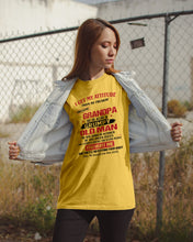 Load image into Gallery viewer, I Get My Attitude From My Freakin' Awesome Grandpa Who Was Born In October Guys Tee
