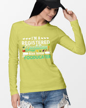 Load image into Gallery viewer, I'm A Registered Dietitian Also Know Fooducater Trending Unisex Long Sleeve
