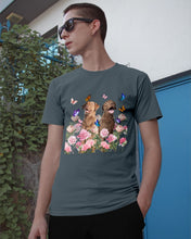 Load image into Gallery viewer, Gift For Dog LoversChesapeake Bay Retriever With Peonies Guys Tee
