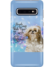 Load image into Gallery viewer, Angels And Shih Tzu Are Not Different Gift For Dog Lovers Phone case
