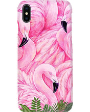 Load image into Gallery viewer, Beautiful Flamingo And Feather Gift For Flamingo Lovers Phone case
