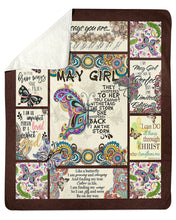 Load image into Gallery viewer, God Says You Are Special Gift For May Girl Sherpa Blanket
