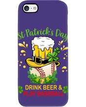 Load image into Gallery viewer, Baseball Drink Beer Day St Patrick's Day Gift For Baseball Lovers Phone case
