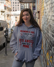 Load image into Gallery viewer, Grandpa's Girl I Used To Be His Angel Gift For Men Hoodie
