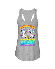 Load image into Gallery viewer, Camping Partners Because Going Crazy Alone Is Just Not As Much Fun Ladies Flowy Tank
