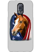 Load image into Gallery viewer, Horse Covered Into USA Flag Meaningful Gift For Men Phone case
