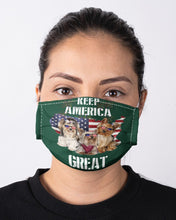 Load image into Gallery viewer, Keep America Great Yorkshire Terrier Gift For Dog Lovers Cloth Face Mask
