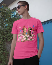 Load image into Gallery viewer, Gift For Dog LoversChesapeake Bay Retriever With Peonies Guys Tee
