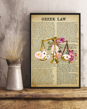 Load image into Gallery viewer, Greek Law Knowledge   Special Unique  Custom Design Vertical Poster
