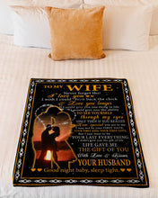 Load image into Gallery viewer, Husband Gift For Wife Never Forget That I Love You Fleece Blanket
