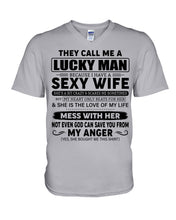 Load image into Gallery viewer, Gift For Husband I Have A Sexy Wife Guys V-Neck
