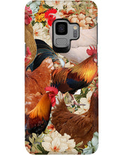 Load image into Gallery viewer, Lovely Phone Case With Flowers Gift For Chicken Lovers Phone case
