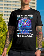 Load image into Gallery viewer, Hummingbird My Husband My Guardian Angel Gift For Angel Husband Guys Tee
