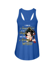 Load image into Gallery viewer, Birthday Gift For August Girl She’s Perfect But She Always Herself Ladies Flowy Tank
