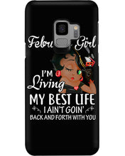 Load image into Gallery viewer, Betty Boop February Girl Living My Best Life Birthday Meaningful Gift Phone case
