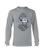 Load image into Gallery viewer, French Survived The Great Toilet Paper Crisis Of 2020 For Personalized Nation Gift Unisex Long Sleeve

